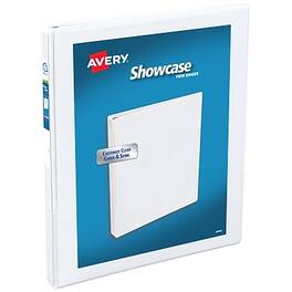Avery - Showcase 1/2" 3-Ring View Binders, Slant Ring - White