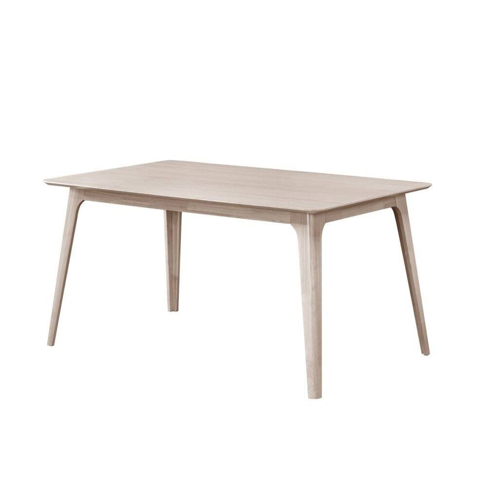 Alt View 2. FurniFact - 5-Piece Wood Dining Set Mid-Century White Ash - White.