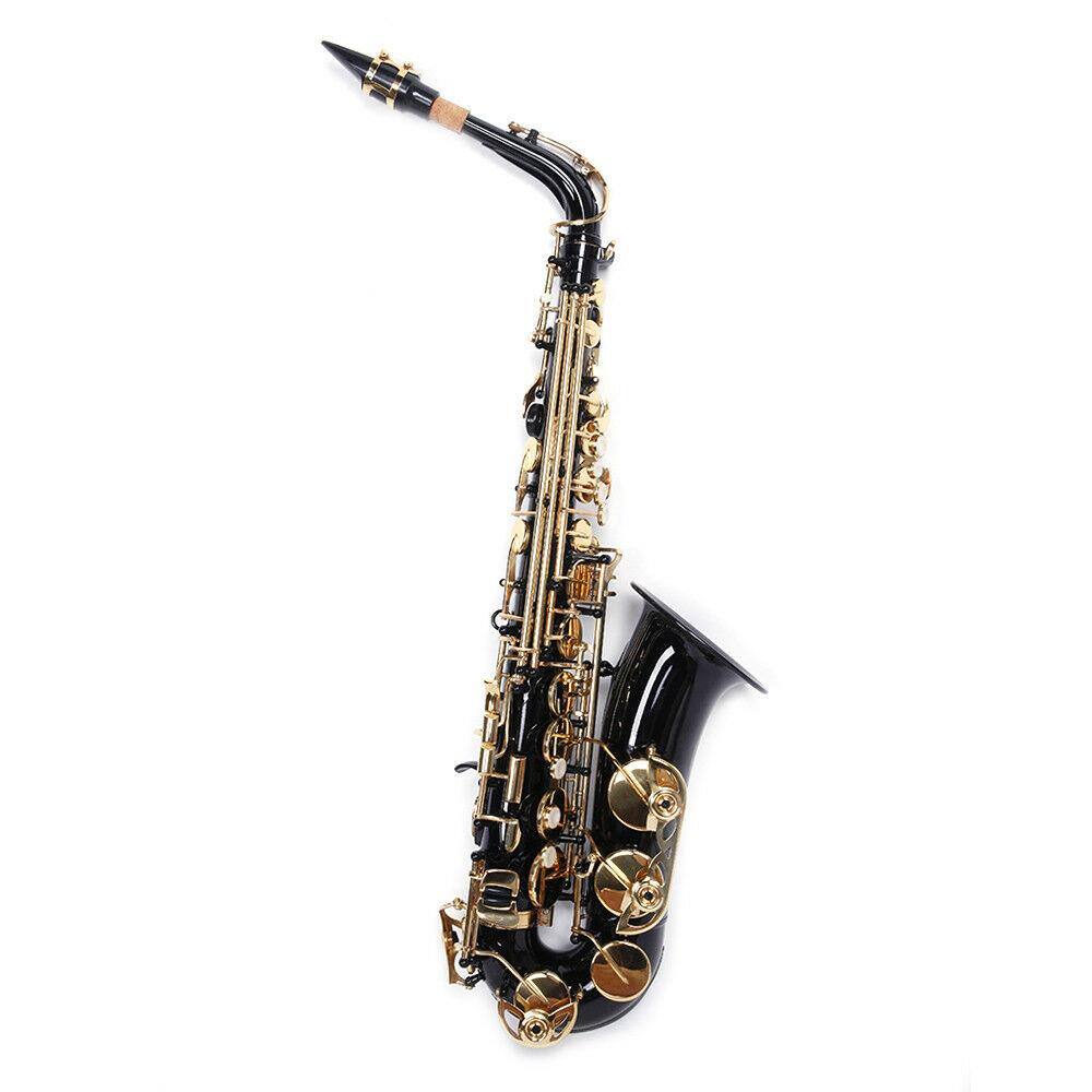 Alt View 5. Winado - New Brass Eb Alto Saxophone Black Sax w/ Other Accessories.
