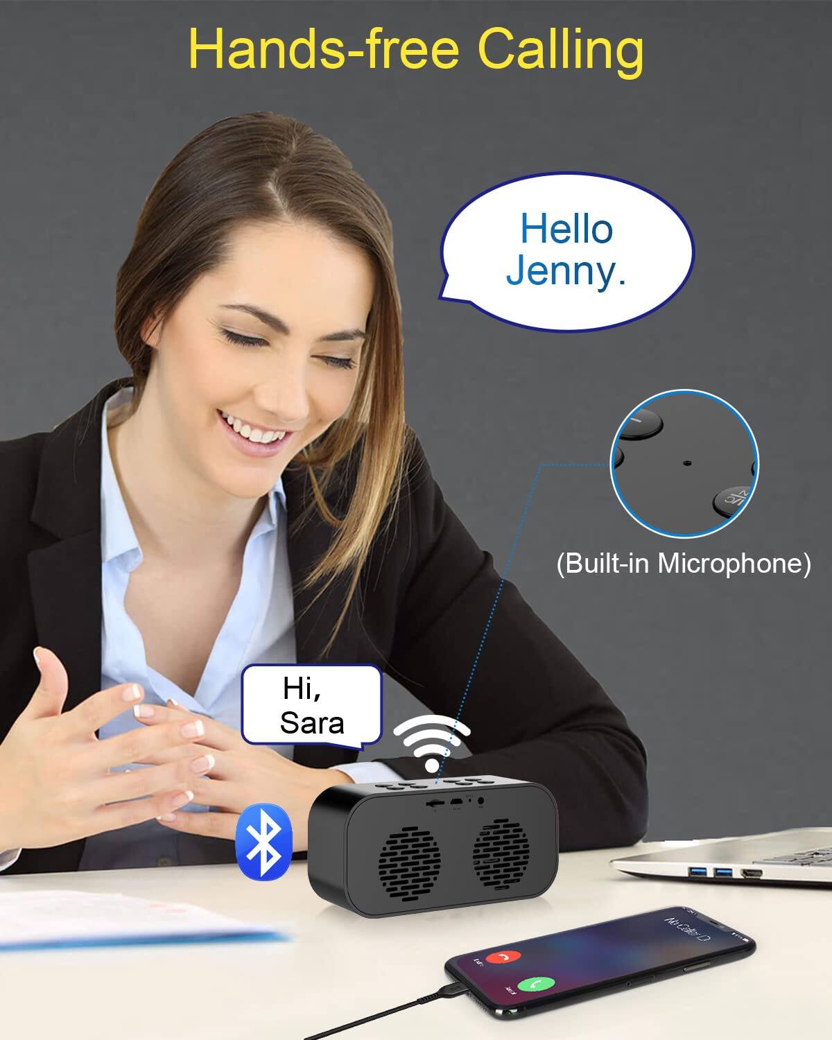 Hands-free Calling  
Hello Jenny.  
(Built-in Microphone)  
Hi, Sara