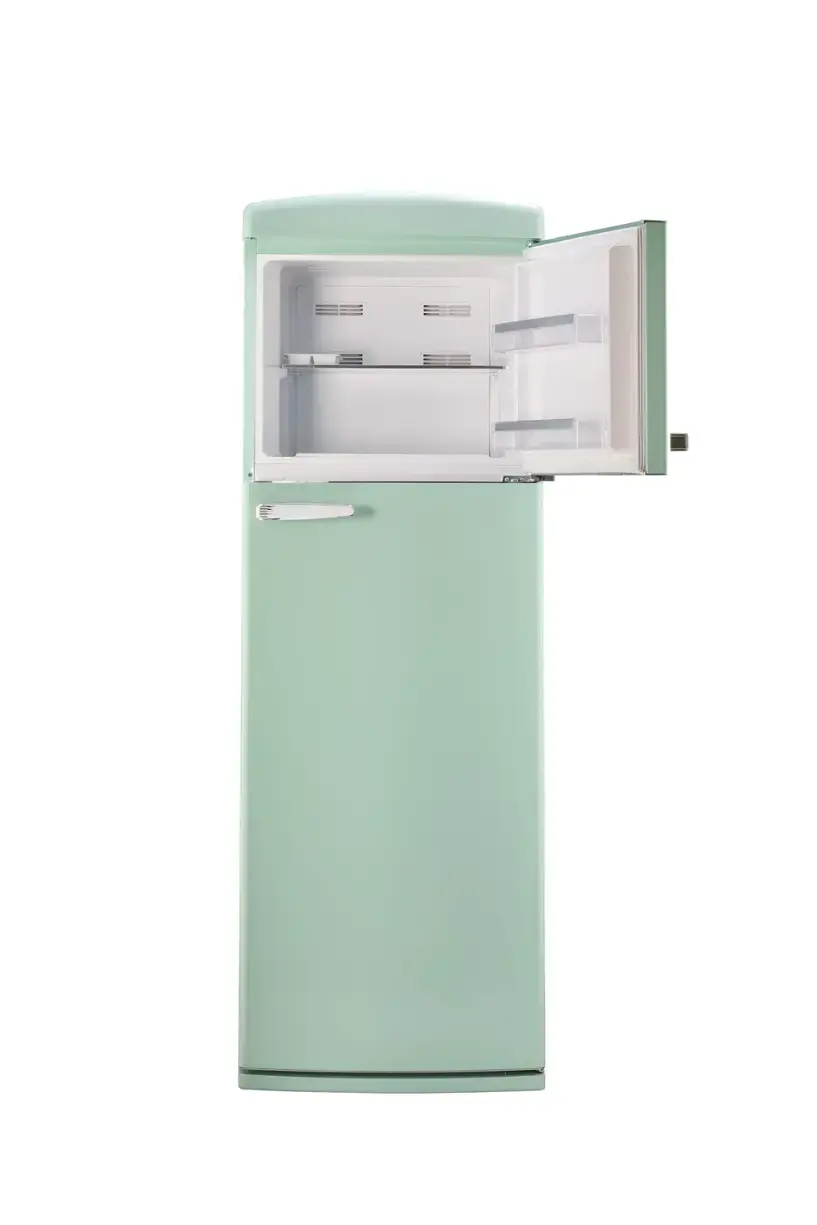 Alt View 7. Unique Appliances - Classic Retro 11 cu.ft. Top Freezer Refrigerator - Summer Mint Green.