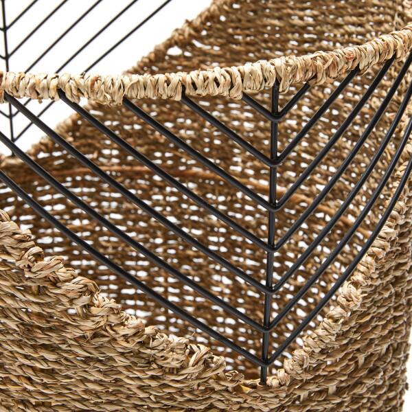 Alt View 1. Adore Decor - Adore Decor Shoshana Woven Basket, Set of 3, Natural - Natural.