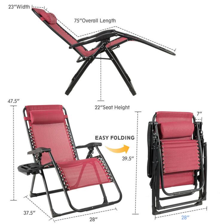 23" Width  
75" Overall Length  
47.5"  
22" Seat Height  
7"  
EASY FOLDING  
39.5"  
37.5"  
28"  
28"