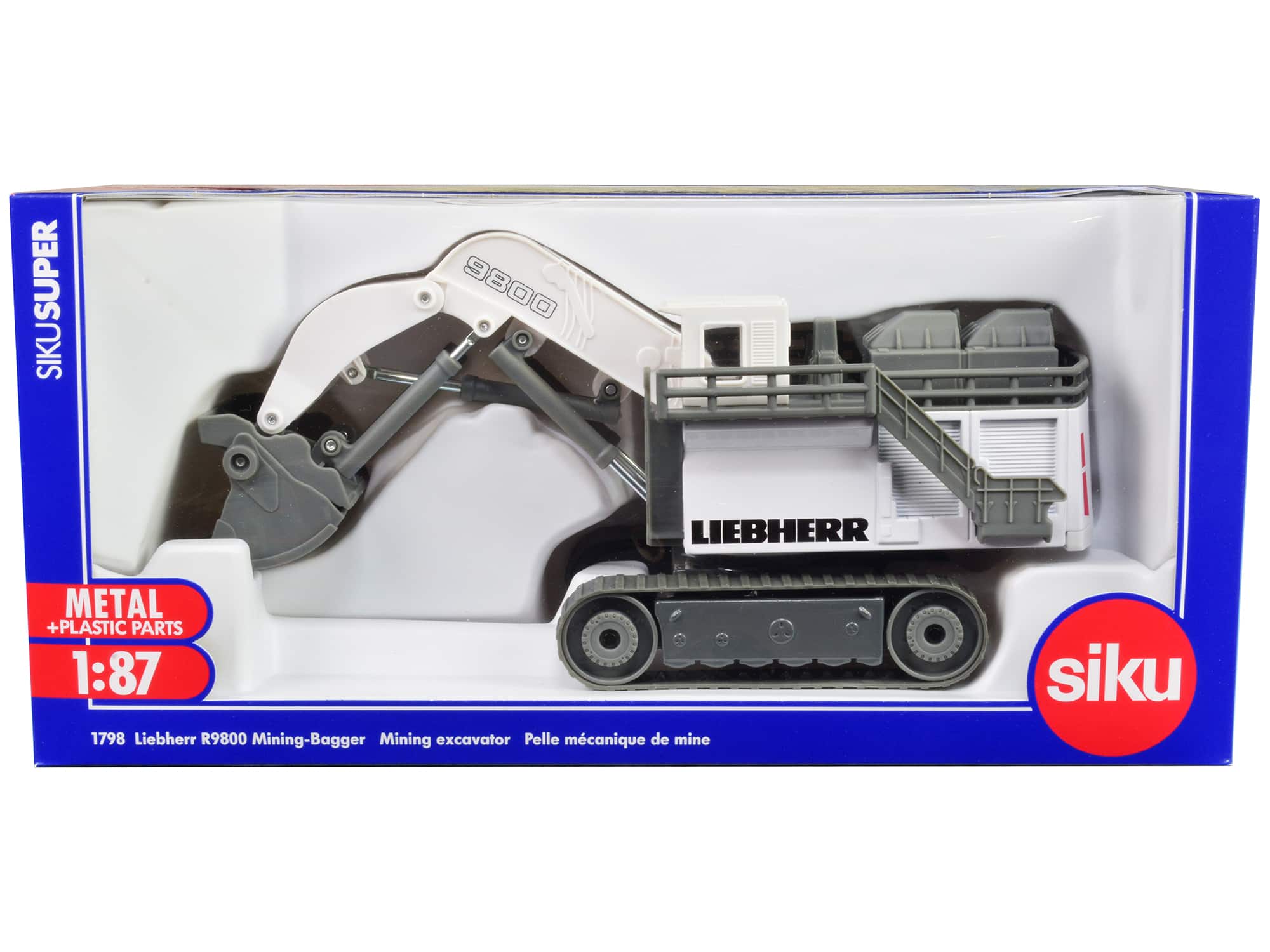 Liebherr R9800 Mining Excavator White and Gray 1/87 (HO) Diecast Model by Siku price history on PriceWatchPro
