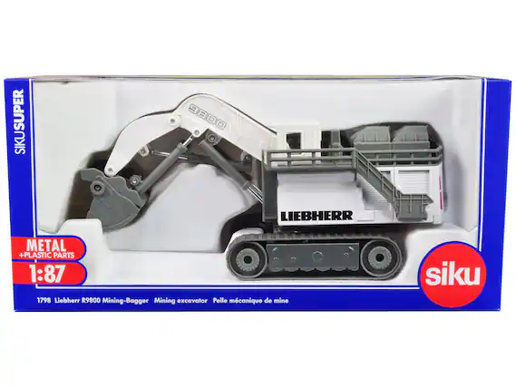 SUPER SIKU
LIEBHERR METAL + PLASTIC PARTS 1:87
1798 Liebherr R9800 Mining-Bagger
Mining excavator
Pelle mécanique de mine