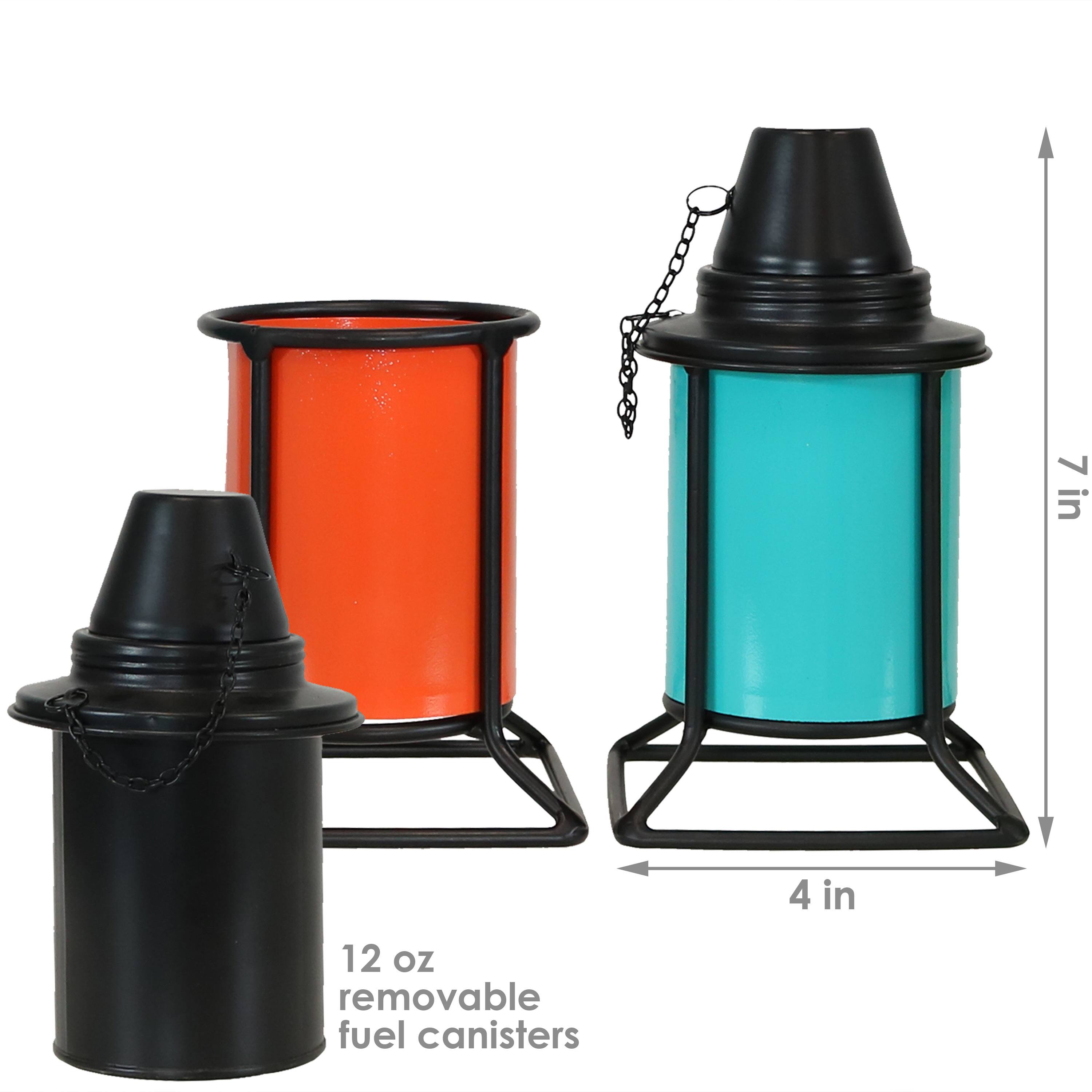 7 in  
4 in  
12 oz removable fuel canisters