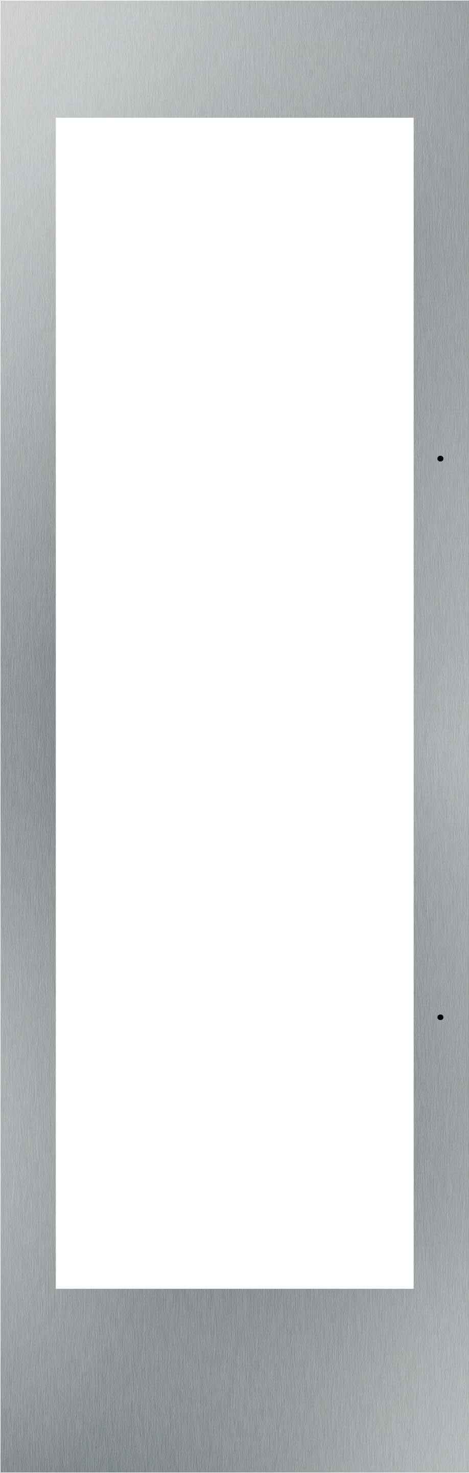 Front. Thermador - 24 inch Flush Panel Kit for Select Thermador Wine Columns with Left-Hinge, Handle-Ready - Stainless Steel.