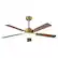Alt View 7. Vaczon - 52" Modern Gold 3CCT Dimmable LED Smart Ceiling Fan with Light and Remote and APP Control, Reversible Blades - Gold.