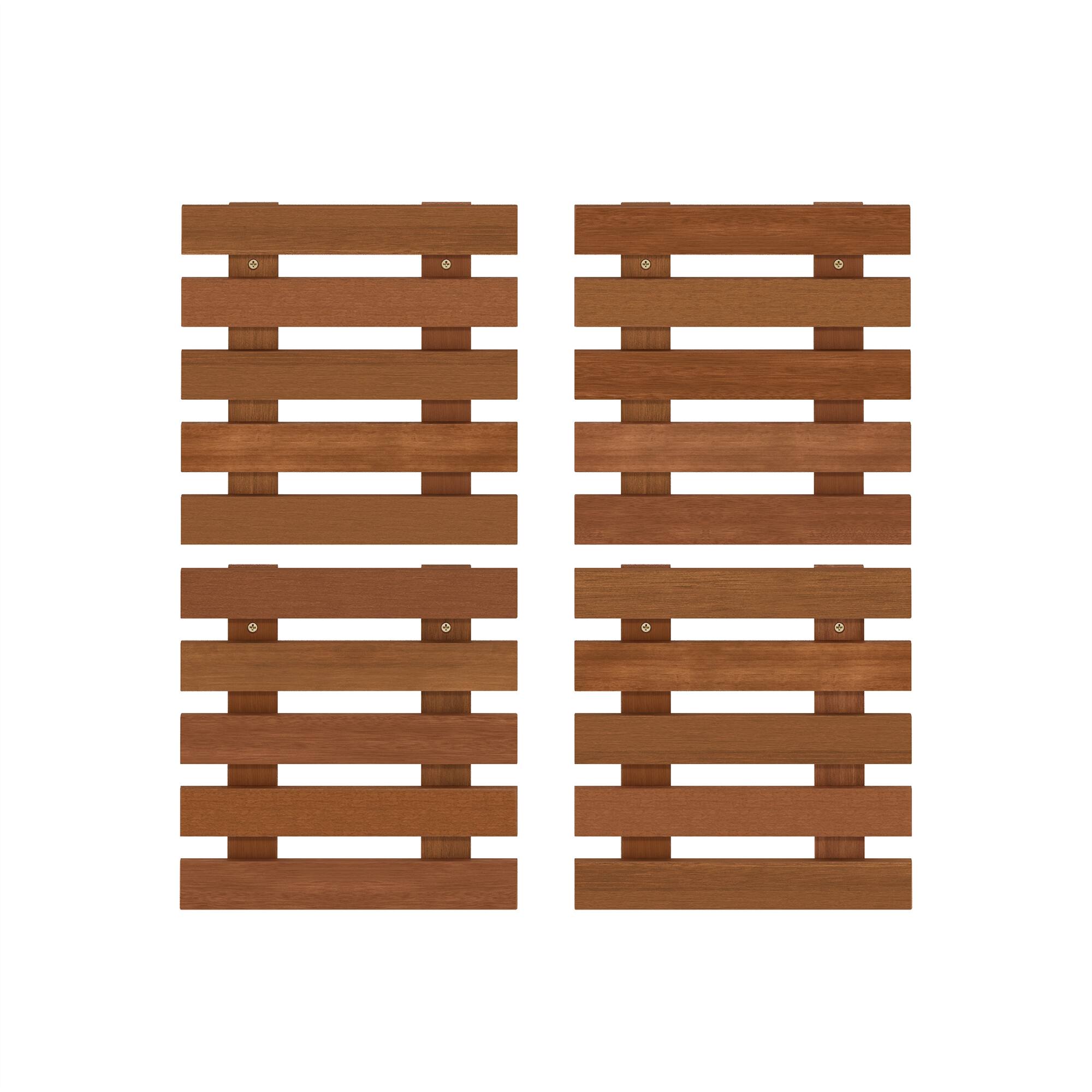 Alt View 7. Furinno - TIOMAN Outdoor Vertical Wall Planter, Set of 4 Wooden Hanging Planters, for Indoor, Outdoor Plants - Light Wood.