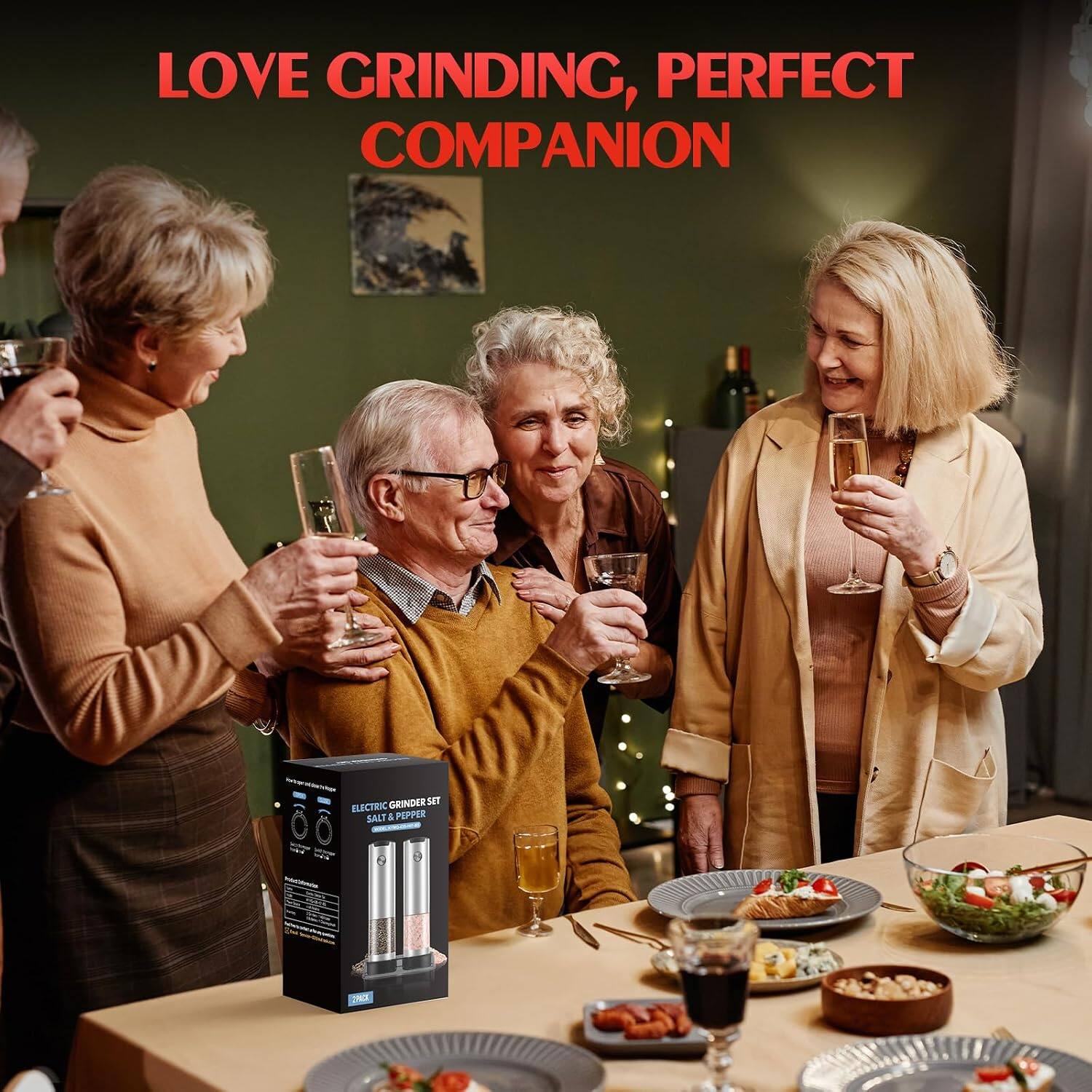 LOVE GRINDING, PERFECT COMPANION

GRINDER SET ELECTRIC SALT & PEPPER