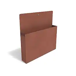 Staples - Reinforced Expanding Wallet, Elastic Closure, Letter Size, 10/Box - Brown