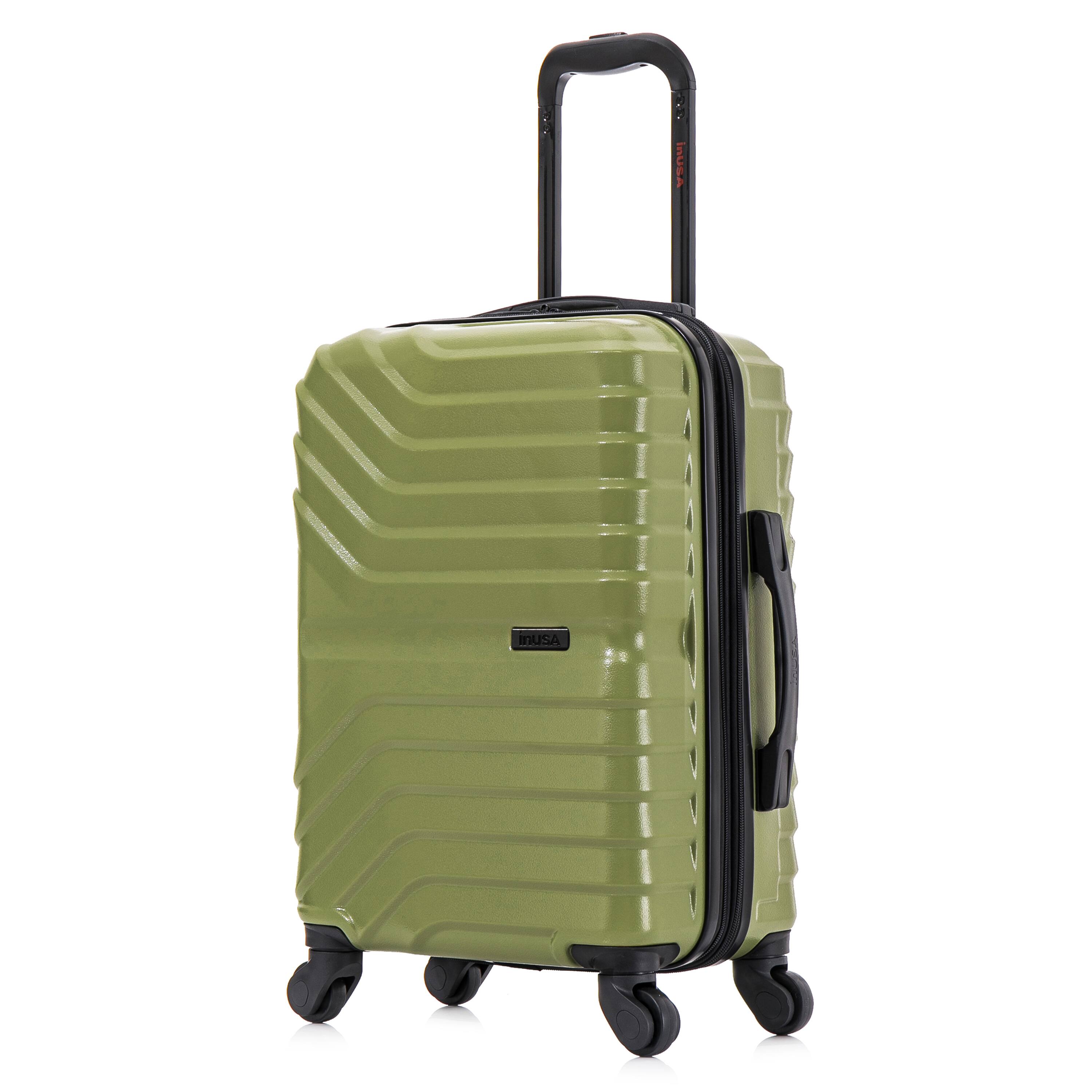 InUSA - Aurum lightweight hardside spinner luggage 20" carry-on - Green