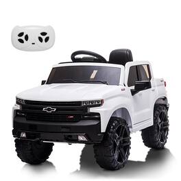 GARVEE - Licensed Chevrolet Silverado 12V Kids Ride On Truck, Remote Control, Bluetooth, LED Lights,Electric Vehicle for Toddlers