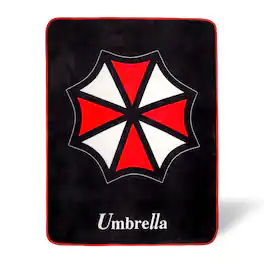 Just Funky - Resident Evil Umbrella Fleece Throw Blanket | 45 x 60 Inches - Red