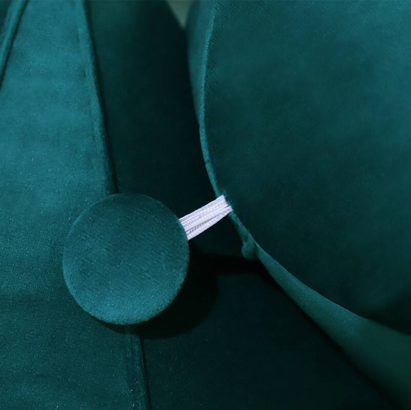 Back. wowmax - Reading Pillow for Adults - Lumbar Support Cushion for Bed & Sofa (Lake Blue Velvet) - Lake Blue-Velvet.