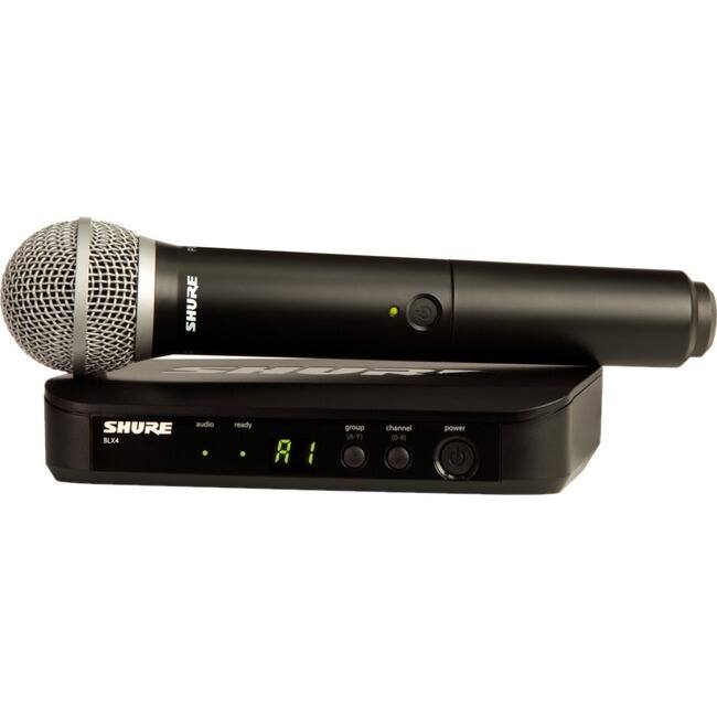 SHURE audio ready  
SHURE BLX4  
group (A-Y)  
channel (0-9)  
power