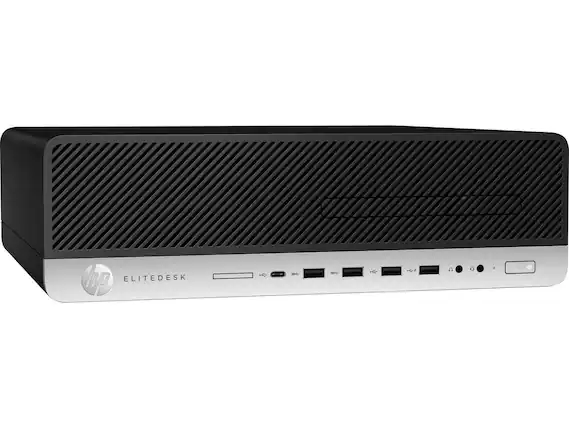 Front. HP - HP EliteDesk 800 G5-SFF i7-9700 32GB 500GB SSD Win11 Pro - Black.
