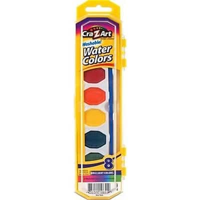 Cra-Z-Art - Watercolors Paint, Non-Toxic, Washable, 8/Pack - Multicolor