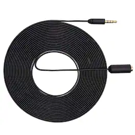 MOVO - PM10EC6 20-foot (6m) TRRS Female 3.5mm to TRRS Male 3.5mm Microphone Extension Cable for Smartphones