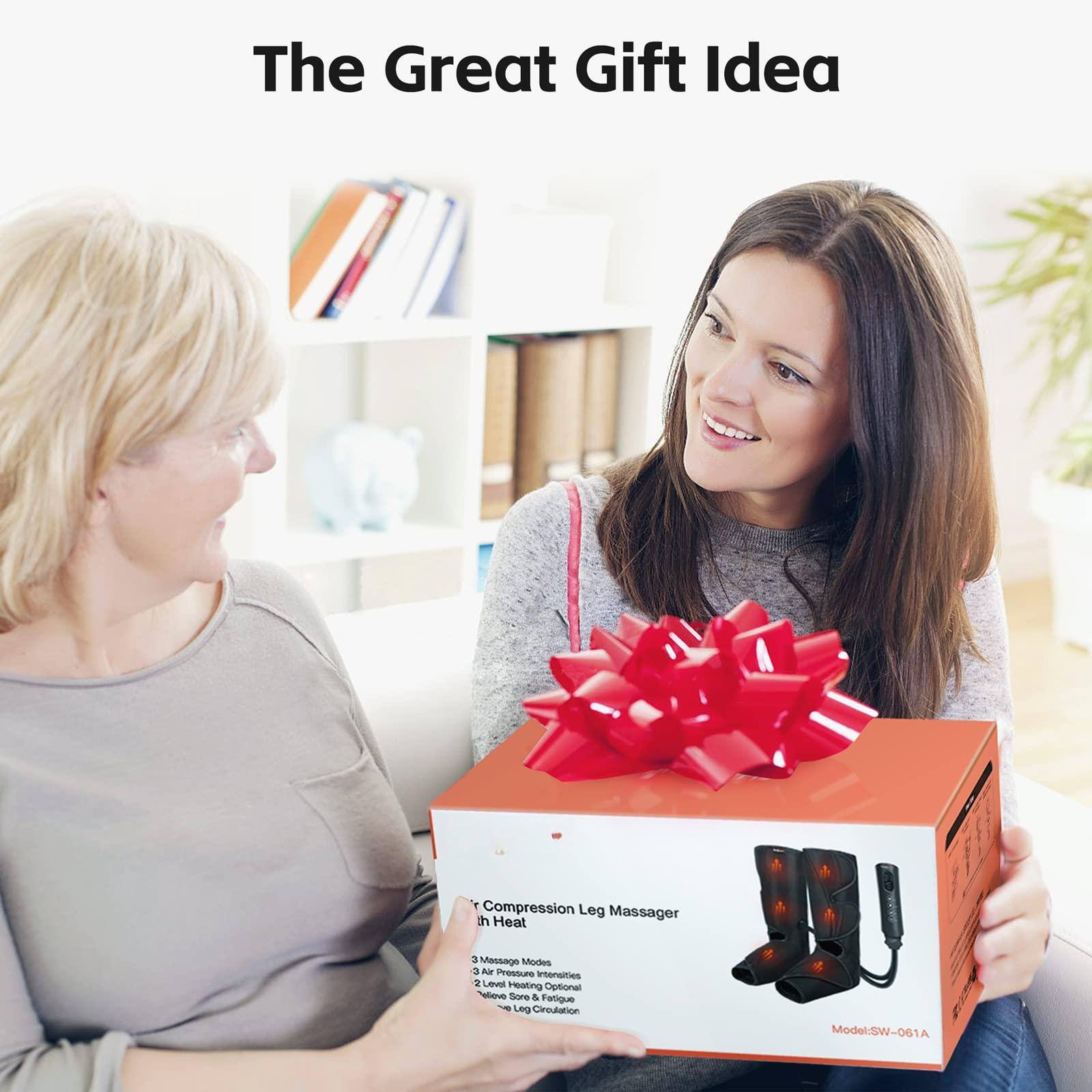 The Great Gift Idea

Compression Leg Massager with Heat

- 3 Massage Modes
- 2 Level Heating
- Relieve Sore & Fatigue
- Leg Circulation

Model: SW-061A