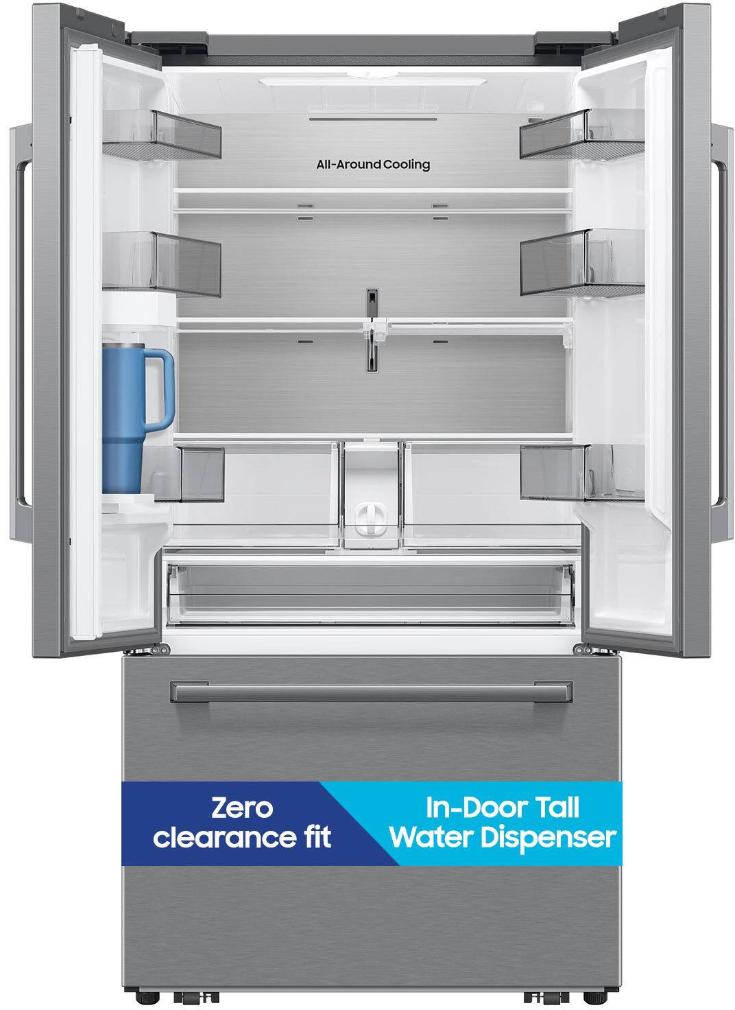 All-Around Cooling  
Zero clearance fit  
In-Door Tall Water Dispenser