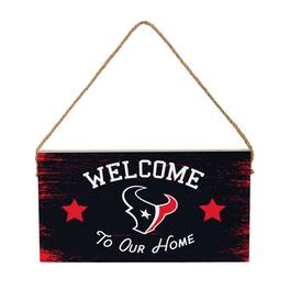 Evergreen Enterprises - 6" x 11" Welcome Home Wood Wall Sign with Rope Hanger - Multicolor