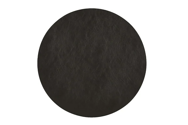 Front. Frieling - Davanti by Mattola Placemats Set of 6, Round 15 Inch Indoor Outdoor Table Placemats, Black - Black.