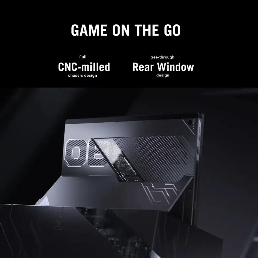 Game On The Go Full CNC-milled chassis design See-through Rear Window design
