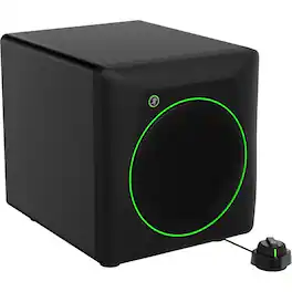 Mackie - 8-inch Powered Subwoofer with Bluetooth, Polarity Switch, TRS/RCA I/O, Desktop Remote, Crossover and Speaker Cables