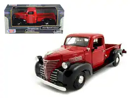 1941 Plymouth Pickup Red 1/24 Diecast Model Car by Motormax