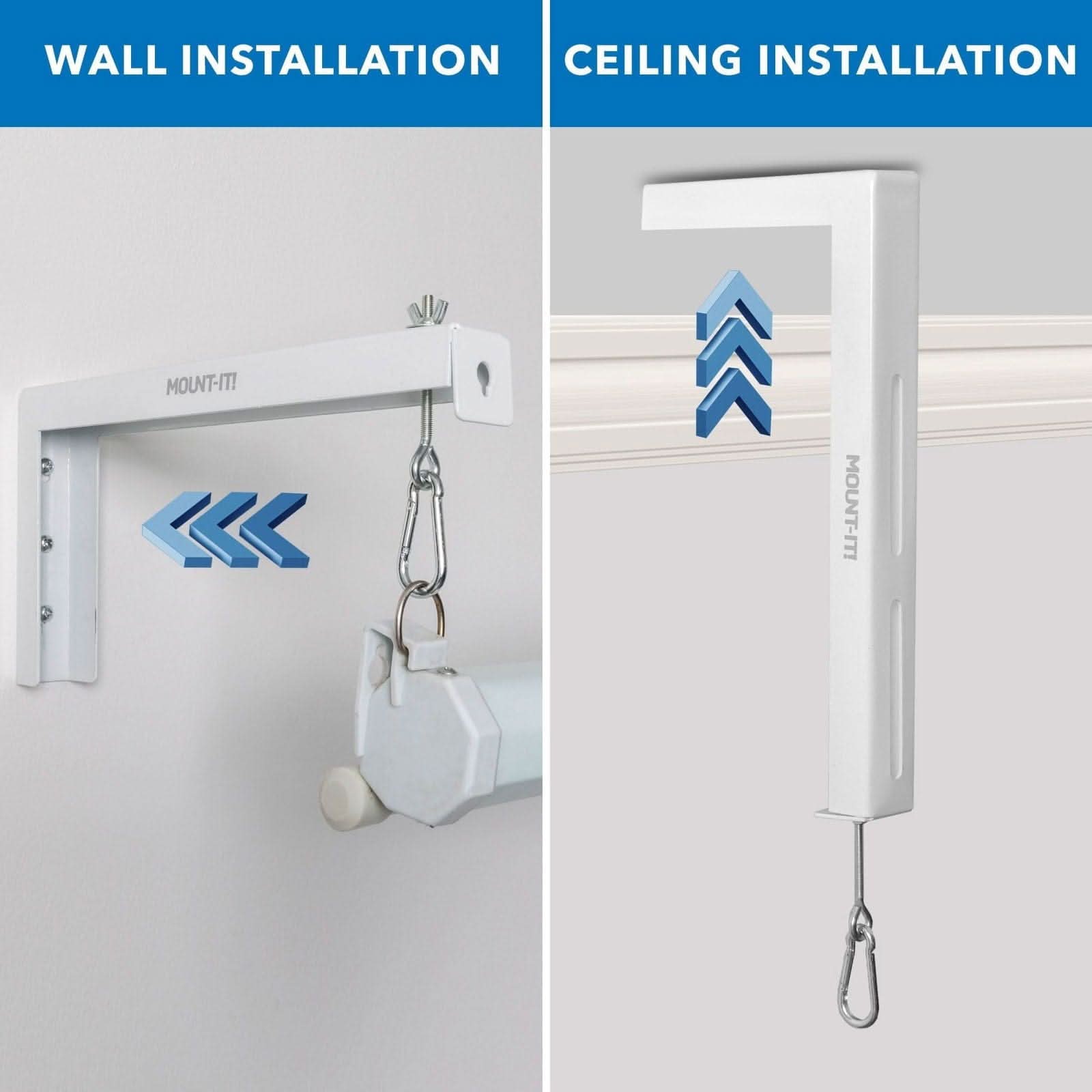 WALL INSTALLATION  
CEILING INSTALLATION  
MOUNT-IT!  
MOUNT-IT!