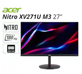 Acer - Refurbished Excellent - Nitro XV271U M3BMIIPRX 27" LCD Gaming Monitor 180Hz 2560x1440 WQHD IPS 1ms Response Time - Black