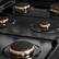 Back. ZLINE - Designer 36 in. 6 Burner Paramount Gas Rangetop in Black Satin Steel with Black and Bronze Accents (SRTBSZ-36-MBCB) - Black Satin Stainless Steel.