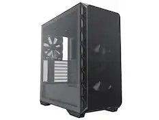 Front. Montech - Montech AIR 903 BASE, E-ATX Mid Tower, 3x 140mm Fans, Tempered Glass, Mesh Front, TYPE-C, 4090 GPU Support, Black - Black.