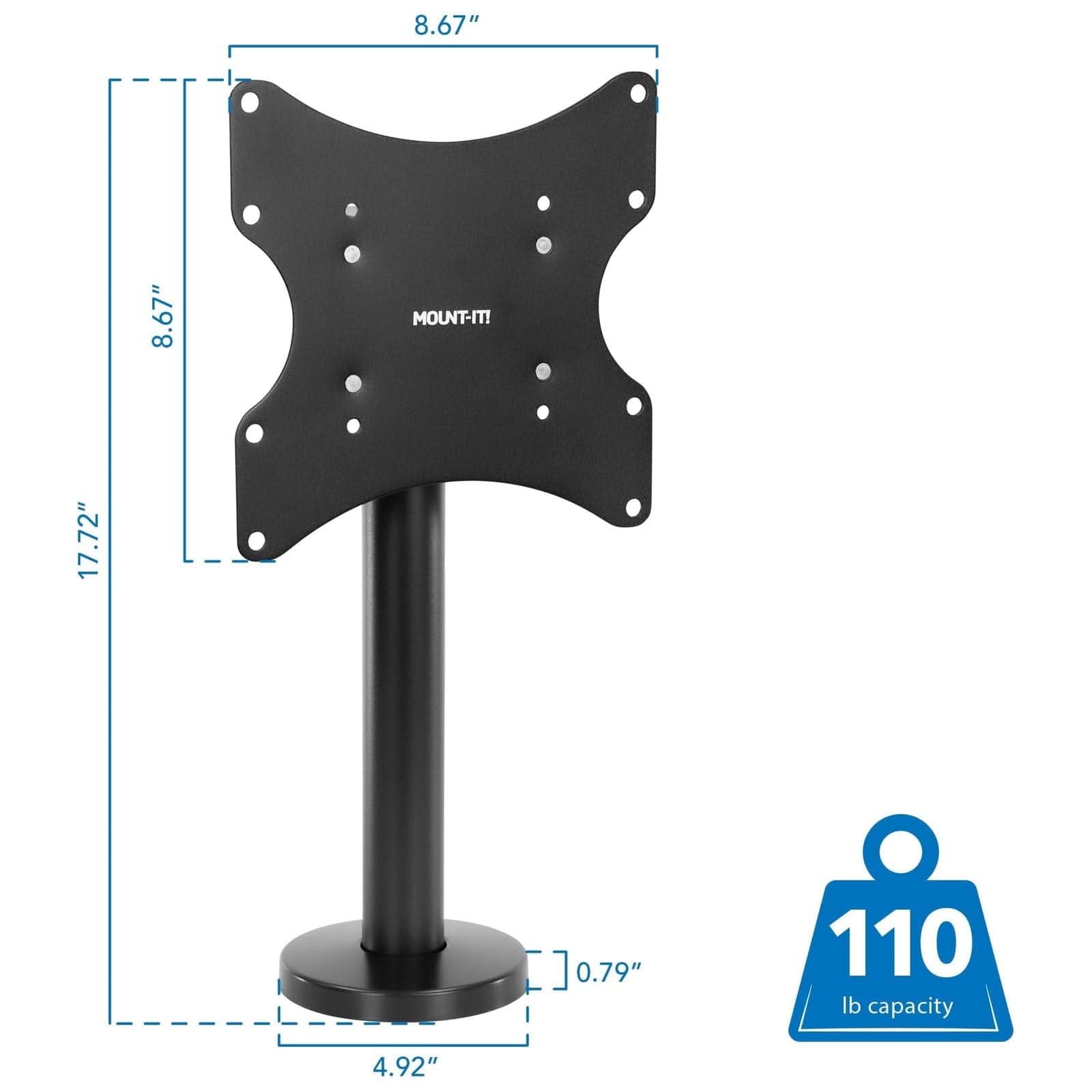 8.67"  
8.67"  
MOUNT-IT!  
17.72"  
0.79"  
110 lb capacity  
4.92"