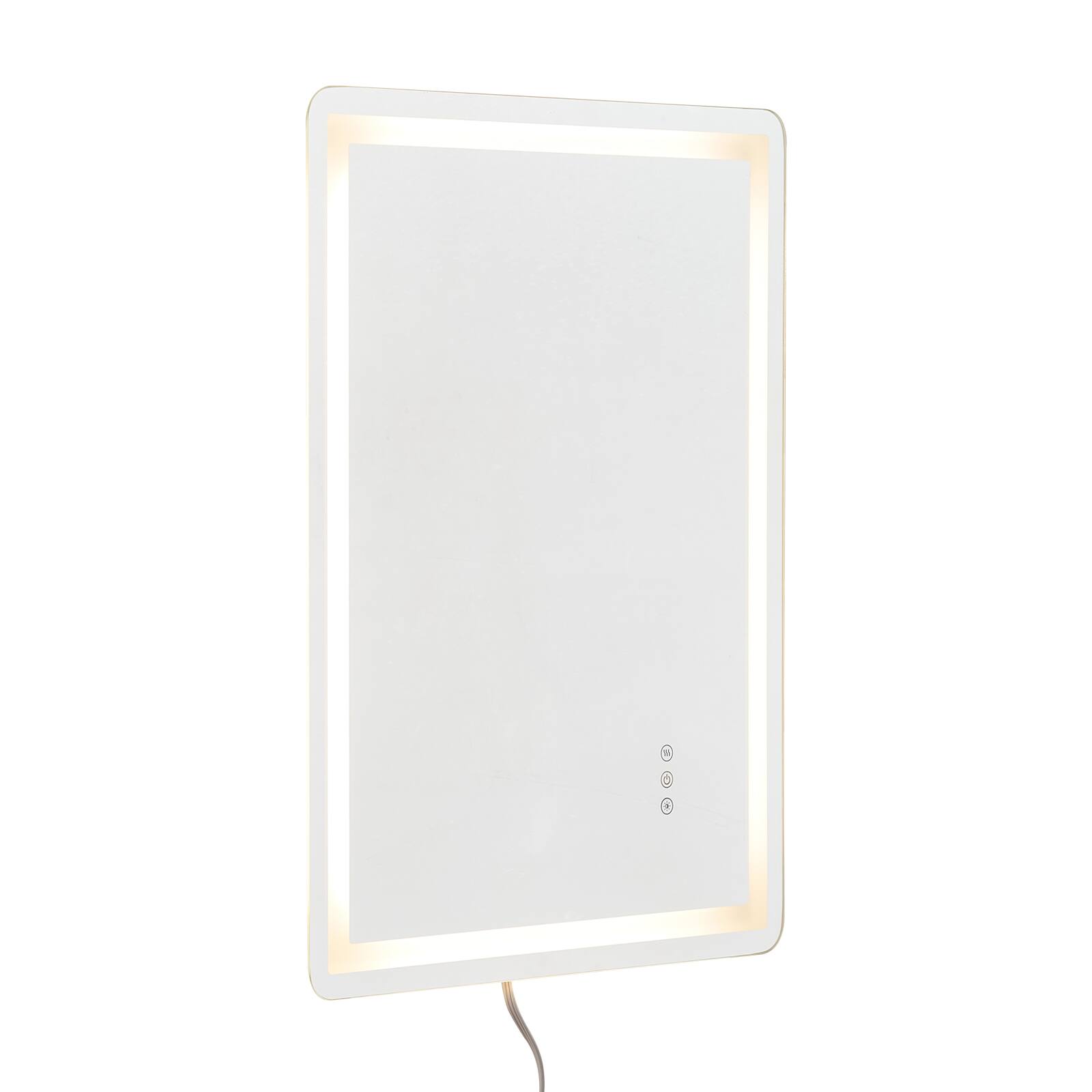 VEVOR - LED Bathroom Mirror, 24" x 32" LED Bathroom Vanity Mirror with Frontlit and Backlit, Anti-Fog Memory Mirror with Lights - White + matte