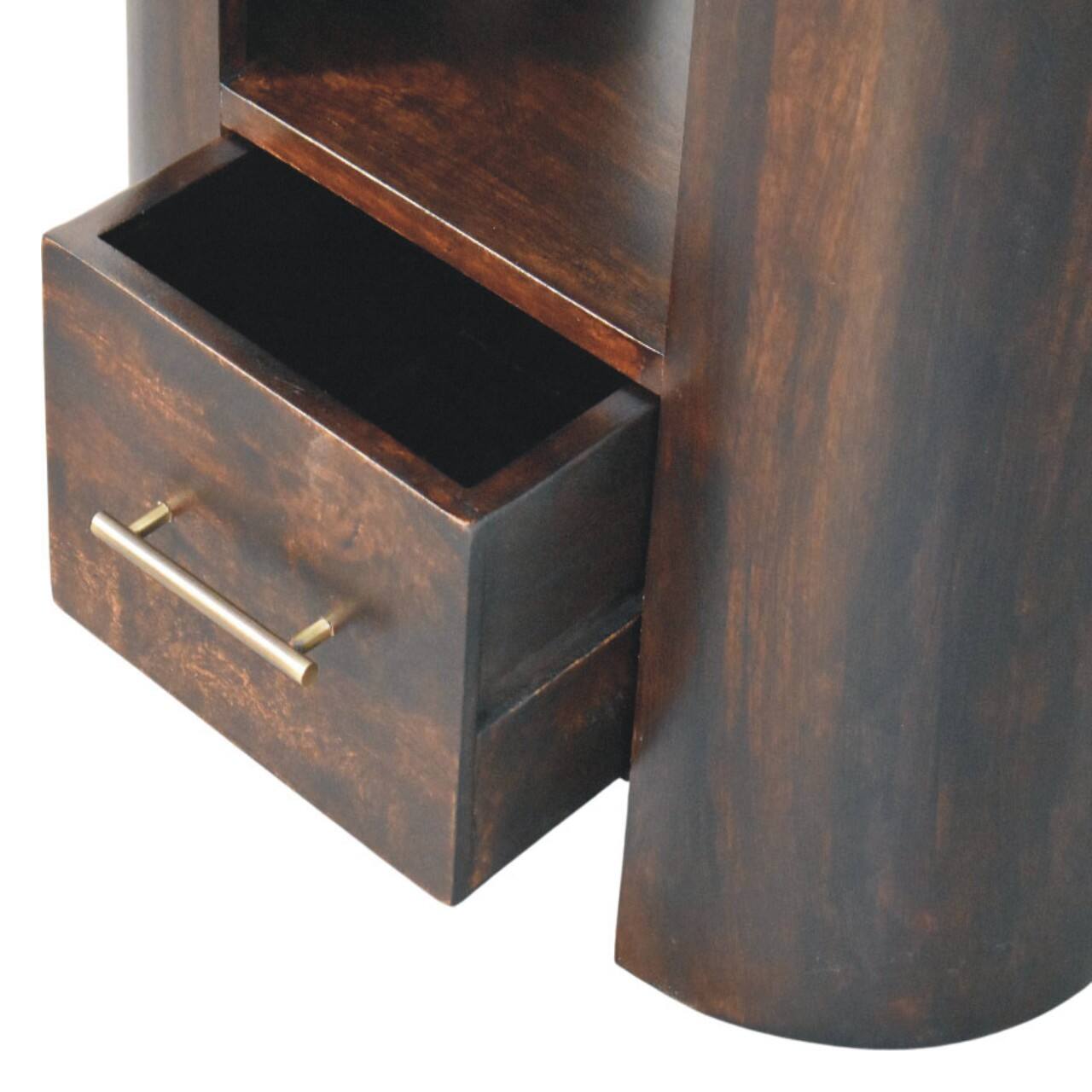 Alt View 5. Artisan Furniture - Artisan Furniture Solid Wood Valencia Bedside - Brown.