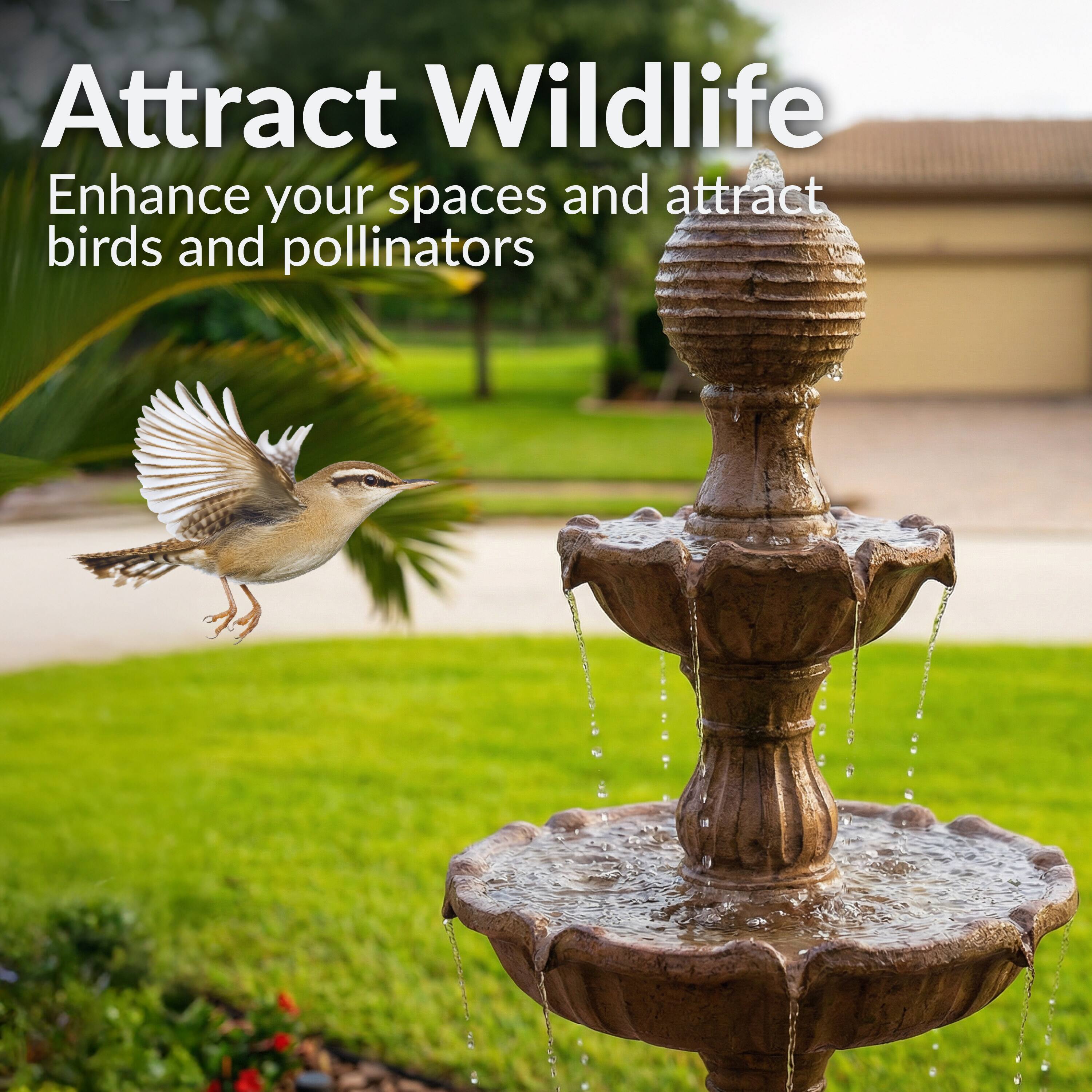 Attract Wildlife  
Enhance your spaces and attract birds and pollinators