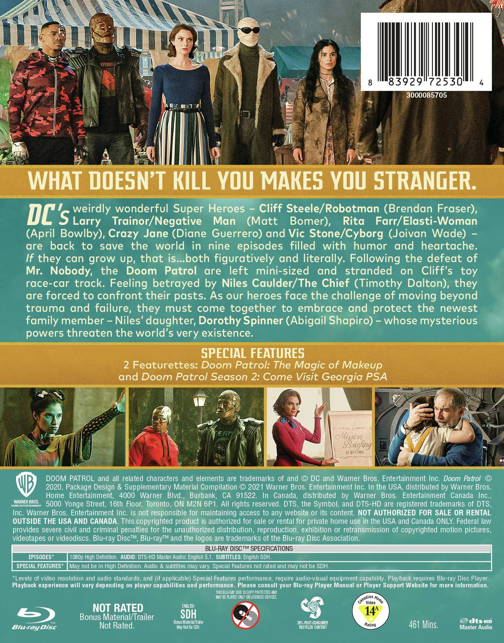 Angle. Doom Patrol: The Complete Second Season [Blu-ray].