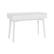 Front. Linon Home Décor - Rosita Two-Drawer Writing Desk - White.