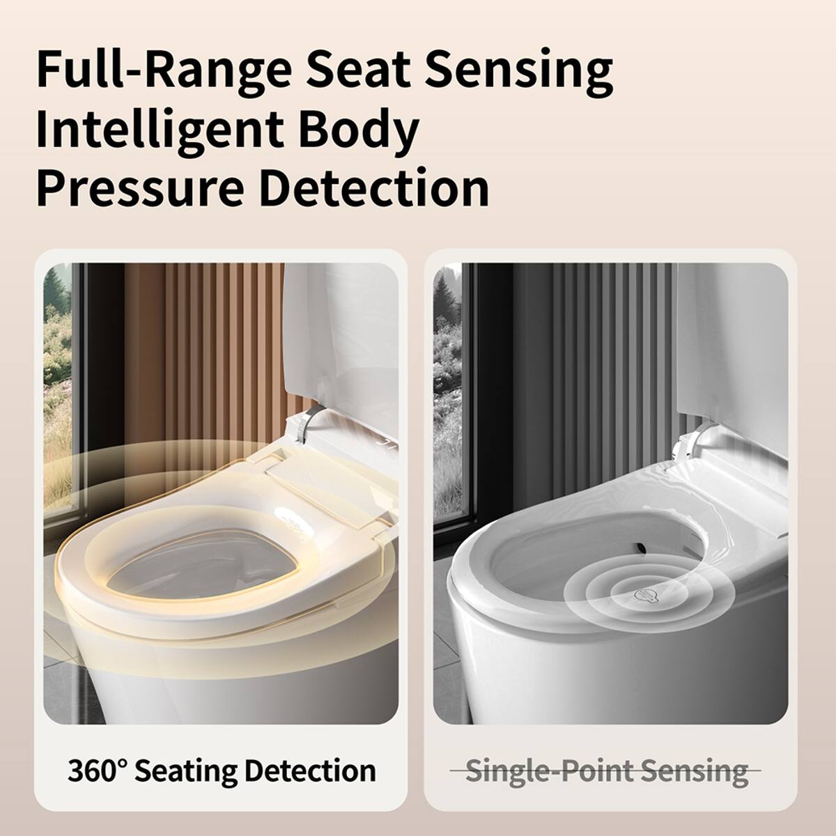 Full-Range Seat Sensing Intelligent Body Pressure Detection

360° Seating Detection

Single-Point Sensing