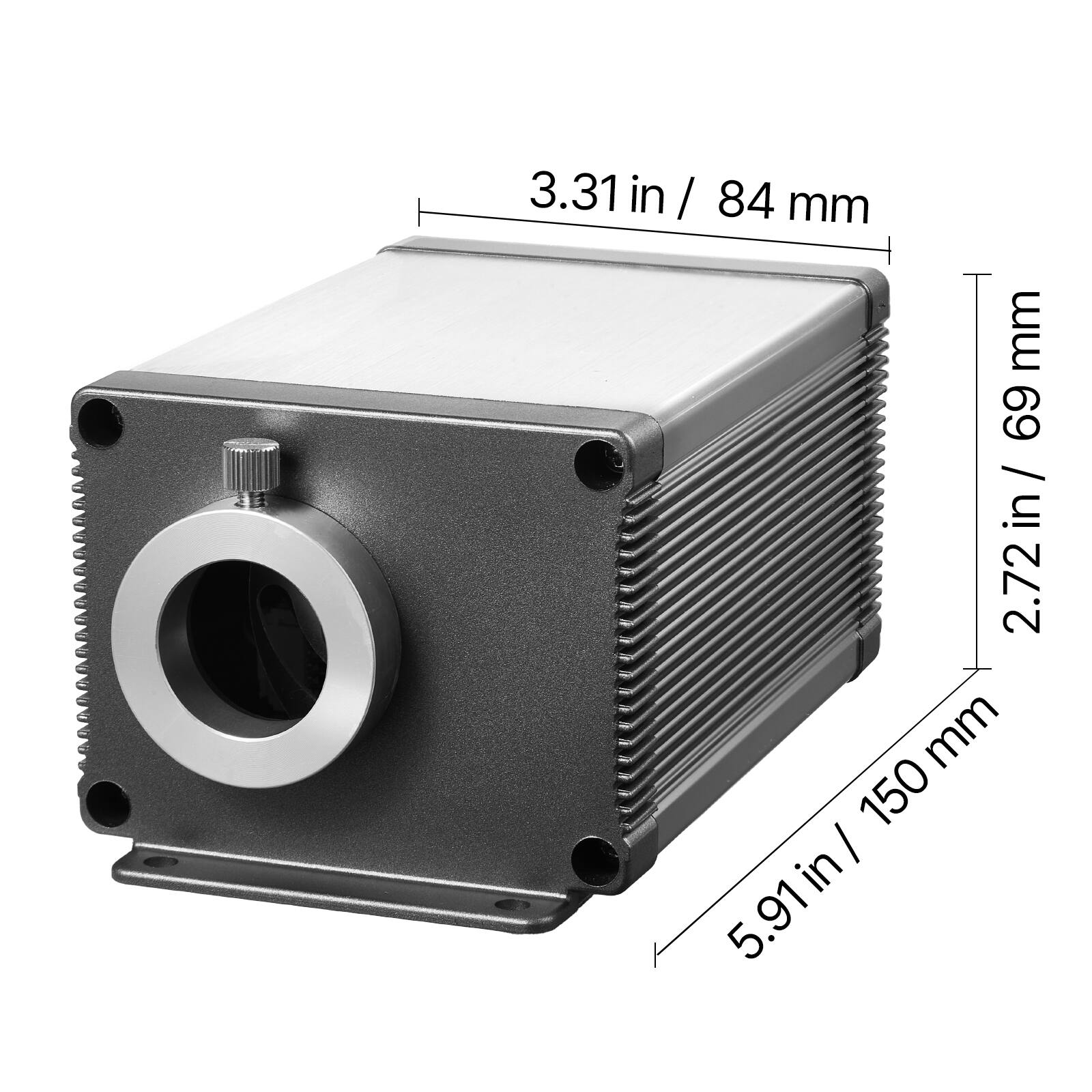 3.31 in / 84 mm  
2.72 in / 69 mm  
5.91 in / 150 mm