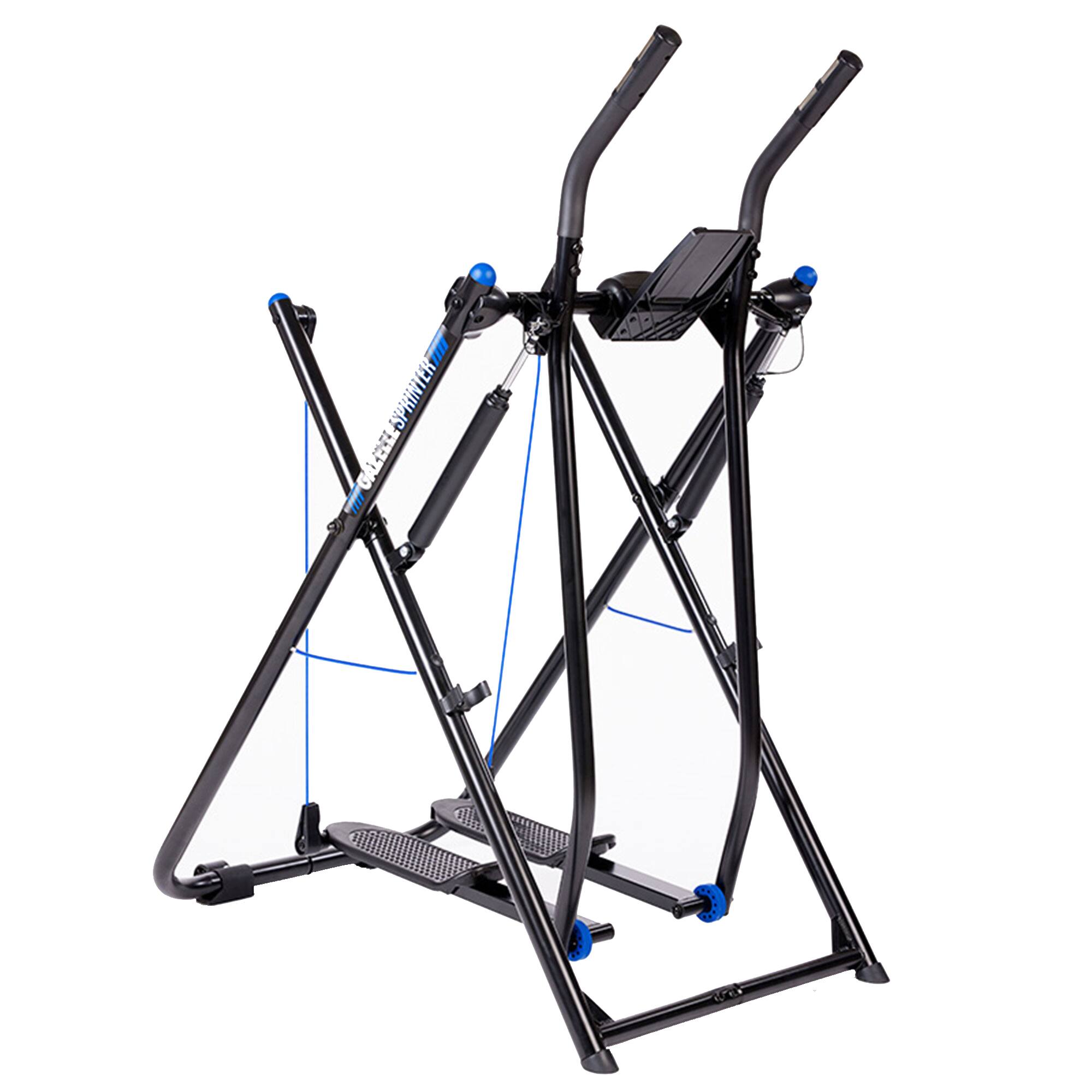 Front. Gazelle - Gazelle Sprinter Low Impact Exercise Machine with Grip Pulse Fitness Tracker - Black.