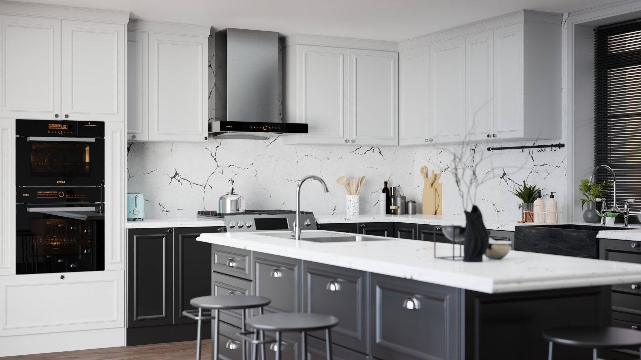 Alt View 1. FOTILE - FOTILE 30" 1200 CFM Wall-Mount Range Hood in Stainless Steel - stainless steel.