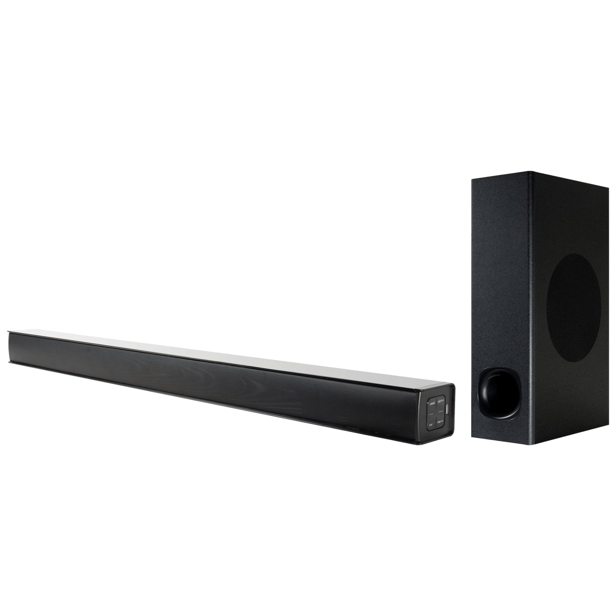 Supersonic - 35" Optical Bluetooth Soundbar and Subwoofer with Large LED Display - Black