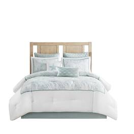 Gracie Mills - Celina Seaside Serenity Comforter Set - White