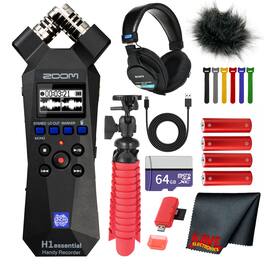 Zoom - H1essential 2-Track 32-Bit Float Portable Recorder + Headphones