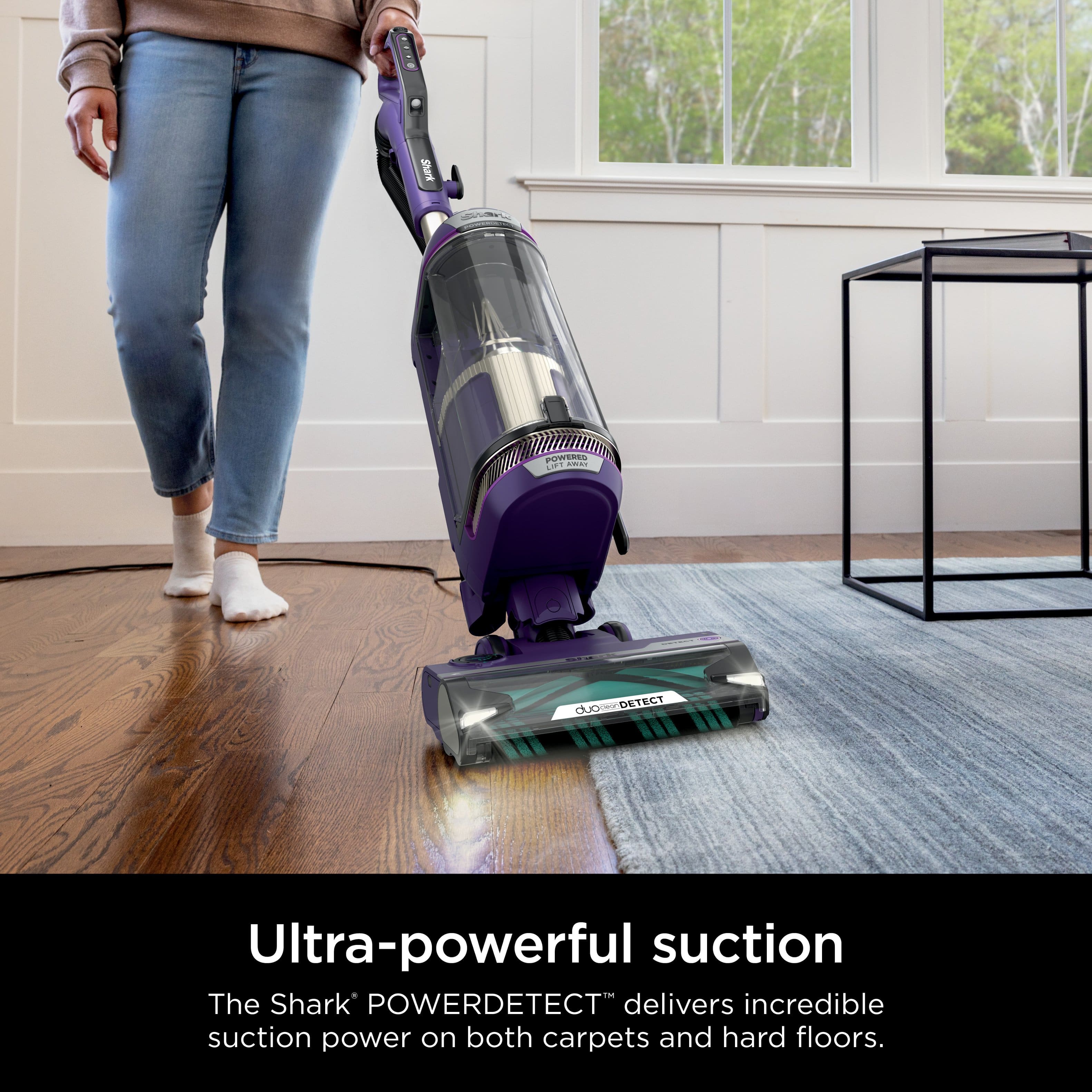 Shark – PowerDetect Upright Vacuum with DuoClean Detect Technology, Self-Cleaning Brushroll, and XL Dustcup – Eggplant Sansujyuku sansujyuku.com