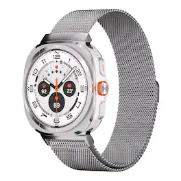 Ultra Supply Co - Milanese Band for Samsung Galaxy Watch Ultra 47mm - Silver