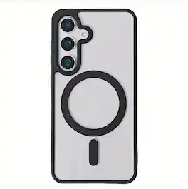 Gravity Ridge - Magnetic Case for iPhone 17 Pro Max Clear Phone Case Magsafe Slim & Tough, Pocket-friensly Transparent Cover - Black